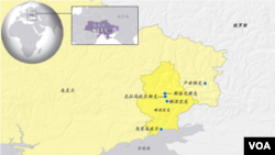 包括頓涅茨克在內的東烏克蘭地理位置