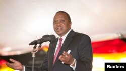 Le président Uhuru Kenyatta donne un discours au palais présidentiel, à Nairobi, le 21 septembre 2017.