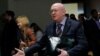 Russian Ambassador to the United Nations Vassily Nebenzia speaks to reporters outside Security Council chambers at the U.N. headquarters in New York, April 12, 2018.