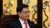 Singapore's Deputy Prime Minister Heng Swee Keat attends a meeting with Chinese Vice Premier Han Zheng (not pictured) at Diaoyutai state guesthouse in Beijing, Wednesday, May 22, 2019. (Florence Lo/Pool Photo via AP)