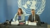 UN Special Rapporteur Rhona Smith at a conference in Phnom Penh, Cambodia, November 8, 2018. (Hul Reaksmey/VOA Khmer)
