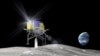 FILE - In this artist rendering released by the Japan Aerospace Exploration Agency, or JAXA, April 20, 2015, the space explorer named SLIM (Smart Lander for Investigating Moon) lands on the moon.