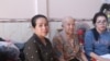 Han Kak, accompanied by her two daughters Deng Vanna and Deng Ne, during an interview with VOA Khmer at Deng Vanna’s house in Preah Sihanoukville province, Cambodia, April 3, 2019. (Sun Narin/VOA Khmer) 