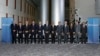 Trade ministers from a dozen Pacific nations in Trans-Pacific Partnership Ministers meeting post in TPP Ministers "Family Photo" in Atlanta, Georgia, October 1, 2015.