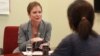 Susan Markham, Senior Coordinator for Gender Equality and Women’s Empowerment of USAID , is giving an exclusive interview to VOA at the U.S. Embassy in Phnom Penh on her visit to Cambodia on May 7th 2015. (Nov Povleakhena/VOA Khmer)