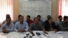 Members of the union meet at a press conference to discuss a controversial law to regulate the country's unions, January 20, 2016, Phnom Penh, Cambodia. (Photo: Hean Socheata/ VOA Khmer) 