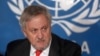 Then the top U.N. envoy in Afghanistan, Nicholas Haysom, speaks during a press conference in Kabul, Feb. 18, 2015. 