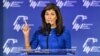 Ứng cử viên tổng thống của Đảng Cộng hòa Nikki Haley phát biểu tại Hội nghị thượng đỉnh lãnh đạo thường niên của Liên minh Do Thái Cộng hòa (RJC) vào ngày 28/10/2023 tại Trung tâm Hội nghị Venetian ở Las Vegas, bang Nevada, Hoa Kỳ.
