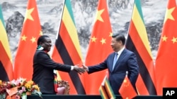 Muutngamiri wenyika VaEmmerson Mnangagwa nemtungamiri weChina Va Xi Jinping