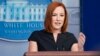 La secrétaire de presse de la Maison Blanche, Jen Psaki, lors d'un point de presse dans la salle de briefing de la Maison Blanche à Washington, jeudi 22 juillet 2021.