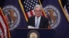 Fed Chair Powell holds news conference after the release of U.S. Fed interest rate policy decision in Washington.