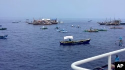 Eneo lenye mvutano baina ya Ufilipino na China la Scarborough Shoal huko katika Bahari ya South China.