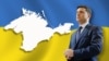 Президент Украины Владимир Зеленский на фоне карты Крыма. Архивный коллаж