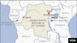 Ramani ya DRC na nchi zilizo jirani nae.