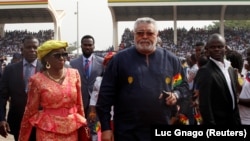 Rais wa zamani wa Ghana Jerry Rawlings aliyeaga dunia tarehe 12 Novemba 2020.
