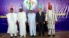 Les cinq chefs d'Etat du G5 Sahel (de gauche à droite): le président du Niger Mahamadou Issoufou, son homologue tchadien Idriss Déby, le Malien Ibrahim Boubacar Keïta, le Mauritanien Mohamed Ould Abdel Aziz et le Burkinabè Roch Marc Christian Kaboré, le 6 février 2017 à Bamako. (Twitter/Roch Kaboré)