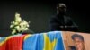 Le cercueil d'Etienne Tshisekedi lors d'une cérémonie à Bruxelles, en Belgique, le 5 février 2017.