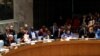 FILE - Members of the U.N. Security Council are seen during a meeting at U.N. headquarters in New York, Sept. 12, 2019.