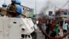Une patrouille de la Monusco à Kinshasa, RDC, 20 décembre 2016.