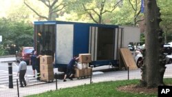 Moving Trucks have become a more common site in New York City as residents and businesses flee during the Coronavirus Pandemic.