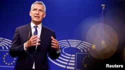 Архівне фото: Генеральний секретар НАТО Єнс Столтенберґ, Брюссель, 28 квітня 2022 року REUTERS/Джоганна Герон