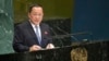 North Korean Foreign Minister Ri Yong Ho addresses the 73rd session of the United Nations General Assembly, Sept. 29, 2018, at U.N. headquarters in New York.