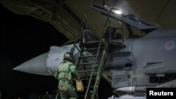 英國皇家空軍準備對胡塞武裝實施新一輪打擊。（英國國防部2024年2月24日）
