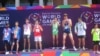 Thay Sokunthim won a gold medal for the 200 meter race at the Special Olympic World Games in Los Angeles, July 25th to August 2, 2015. (Courtesy photo of Cambodian Special Olympic Delegation)