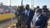 Paul Kagame, Presidente do Ruanda (esq), e Filipe Nyusi, Presidente de Moçambique (dir), em Pemba, 25 de Setembro de 2021