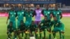 L'équipe de football du Sénégal avant d’affronter la Tunisie, Franceville, Gabon, le 15 janvier 2017