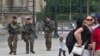 French soldiers patrol by the glass pyramid at the Louvre museum in Paris, Aug. 18, 2016. French soldiers patrol by the glass pyramid at the Louvre museum in Paris, Thursday, Aug. 18, 2016. France has been under a state of emergency since attacks claimed by Islamic State in Paris in November killed 130, extended after a radical truck driver killed 85 in Nice. 