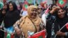 Opposition supporter shout slogans during a protest demanding Maldives President Yameen Abdul Gayoom resign and jailed ex-president Mohamed Nasheed be freed, in Male', Maldives, May 1, 2015. 