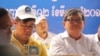 Lawmaker Mao Monyvann (wearing a yellow t-shirt) is pictured at the Cambodia National Rescue Party's extraordinary congress, Phnom Penh, Cambodia, March 2, 2017. (Aun Chhengpor/VOA) 