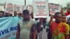 'Yan Niger Delta su na zanga-zangar korafin musgunawa Patience Jonathan da suka yi zargin EFCC tana yi