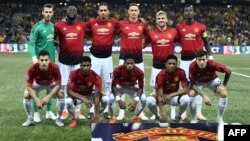 Les joueurs de Manchester Unitedlors d'un match contre Young Boys, Suisse, le 19 septembre 2018.