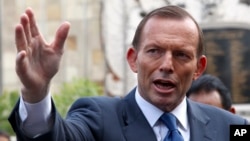 FILE - Australian Prime Minister Tony Abbott.