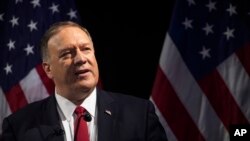 Secretário de Estado Mike Pompeo fez o anúncio