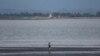 Infrastruktur Myanmar terlihat dari area Teknaf di perbatasan Myanmar-Bangladesh, selama konflik yang sedang berlangsung di negara bagian Rakhine, Myanmar, di Cox's Bazar, Bangladesh, 24 Juni 2024. (REUTERS/Mohammad Ponir Hossain)