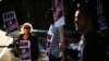 Archivo - Trabajadores de General Motors protestan frente a instalación de la empresa en Langhorne, Pensilvania. 17 Septiembre 2019.