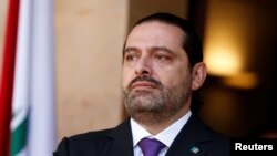 Le premier Ministre libanais Saad al-Hariri au palais du gouvernement à Beirut, Liban, 24 octobre 2017.