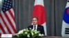 FILE - U.S. Secretary of State Antony Blinken takes part in a trilateral meeting with Japan and South Korea on the sidelines of the G-7 foreign ministers meeting in London, Britain, May 5, 2021.