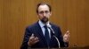 U.N. High Commissioner for Human Rights Zeid Ra’ad al Hussein is seen speaking in a June 24, 2015, photo.