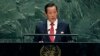Kim Song, chair of the delegation of North Korea, addresses the 74th session of the United Nations General Assembly, Sept. 30, 2019. 