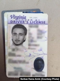 A driver’s license shows the man identified as Mohamed Jamal Khweis.
