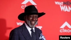 FILE - Cast member Richard Roundtree poses at the premiere of the movie "What Men Want" in Los Angeles, Jan. 28, 2019.