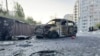 Место недавнего военного удара в Белгороде, Россия, 9 мая 2024 года.