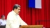 El presidente de Venezuela, Nicolás Maduro, pronuncia un discurso durante la sesión extraordinaria de la Asamblea Nacional del Poder Popular de Cuba, en el Palacio de Convenciones de La Habana, Cuba, el 14 de diciembre de 2022.