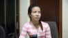 រូបឯកសារ៖ កញ្ញា ខំ ចាន់តារ៉ាទី ឬ ឈ្មោះ ស្រីមុំ ដែល​ត្រូវ​បាន​គេ​ចោទ​ថា​ជា​ស្រី​កំណាន់​របស់​លោក កឹម សុខា អនុ​ប្រធាន​គណបក្ស​ជំទាស់​​ បាន​បង្ហាញ​ខ្លួន​បំភ្លឺ​ករណី​ចោទ​ប្រកាន់​នេះ នៅ​ឯ​ស្នាក់ការ​អង្គការ​អាដហុក ក្នុង​រាជធានី​ភ្នំពេញ កាលពី​ថ្ងៃ​ទី៩ ខែមីនា ឆ្នាំ២០១៦។ (ហ៊ាន សុជាតា/VOA)