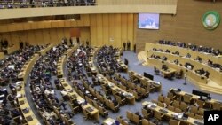Viongozi katika mkutano wa Umoja wa Afrika (AU) mjini Addis Ababa, Ethiopia