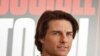 Tom Cruise pada sebuah konferensi pers di Dubai, mengumumkan pengambilan gambar filmnya, 'Mission: Impossible Ghost Control,' Oktober lalu.